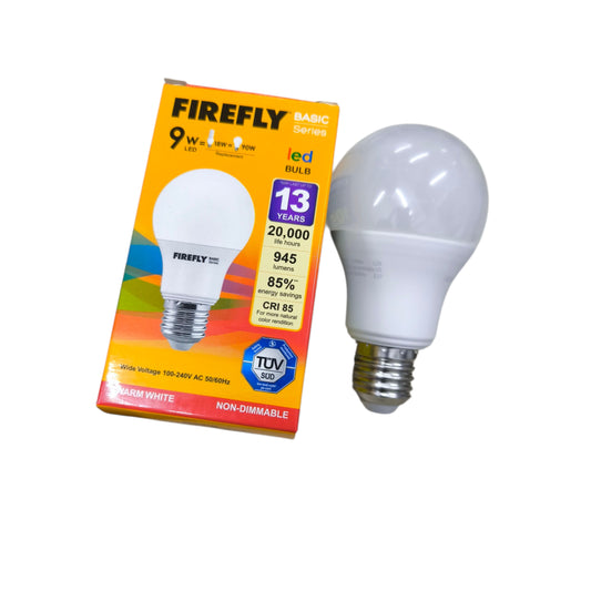 Firefly 9W LED Bulb E27 220V 3000K Warm White EBI109WW