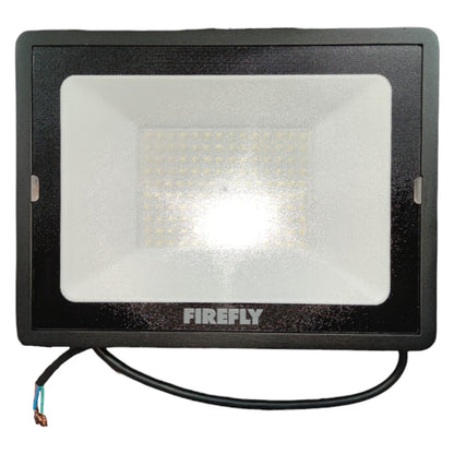 Black flood light with 'Firefly' branding on a white background