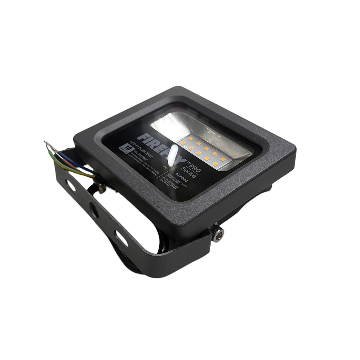 Black flood light on a white background