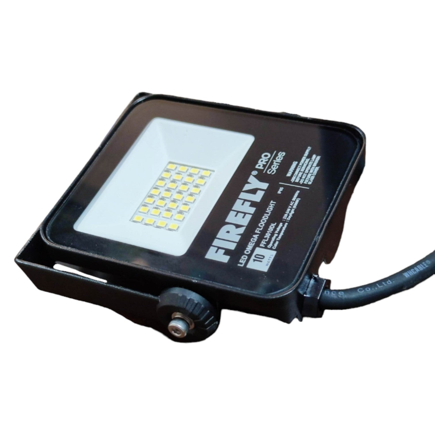 Firefly LED flood light on a white background