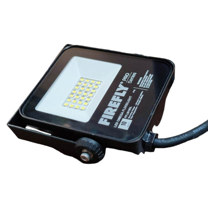 Firefly LED flood light on a white background