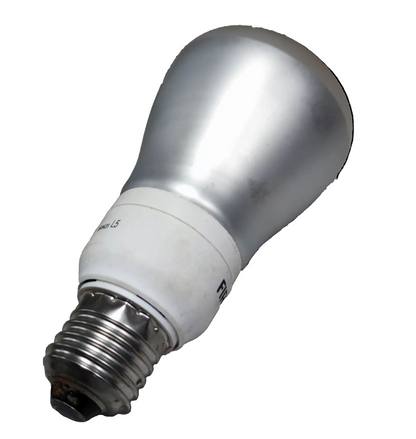 Firefly 11W Reflectorize CFL E27 Daylight compact fluorescent bulb with silver reflector and screw base