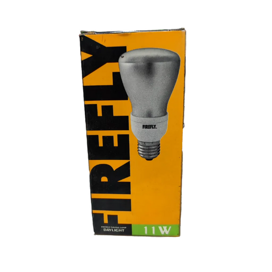 Firefly 11W Reflectorize CFL E27 Daylight compact fluorescent bulb in yellow and black packaging