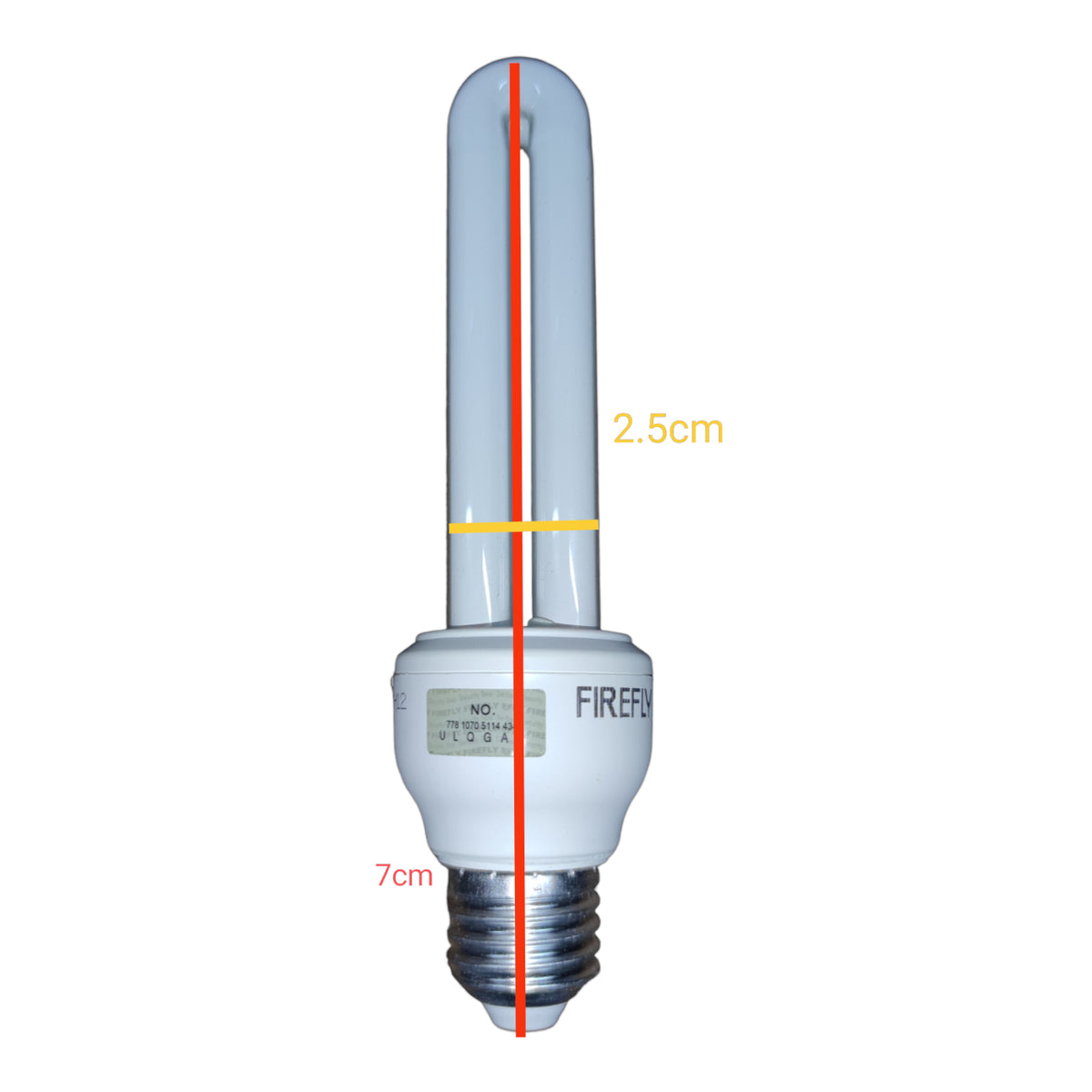 Firefly 15W CFL E27 220V 2U Bulb Energy Efficient