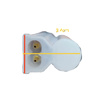Close-up of Firefly LED Batten Tube 16W T-5 Cool White with detailed measurements for installation