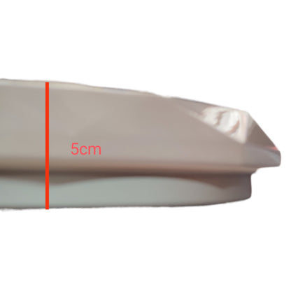 Close-up of a beige product with a red line and '5cm' label on a white background