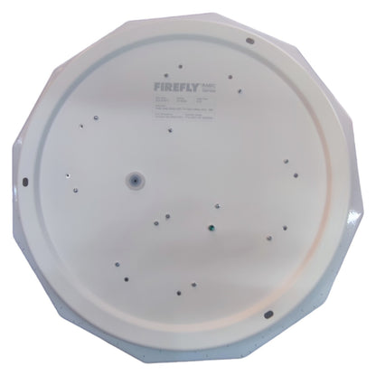 White octagonal object with 'Firefly' branding on a white background