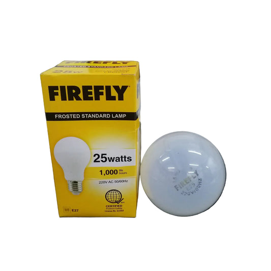 Firefly 25W Incandescent Bulb 220V E27 Frosted Standard Lamp FINS25/F Electx