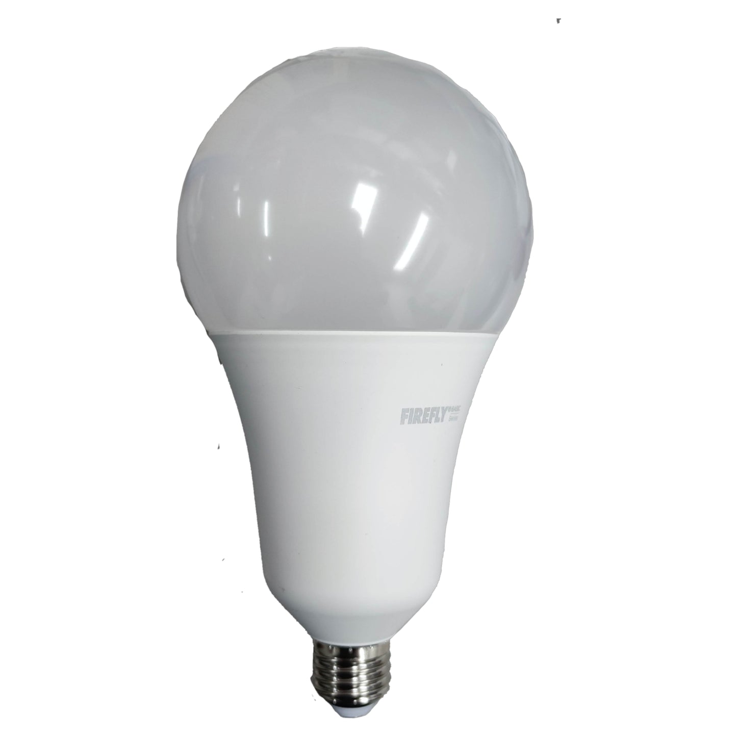 White LED light bulb on a white background