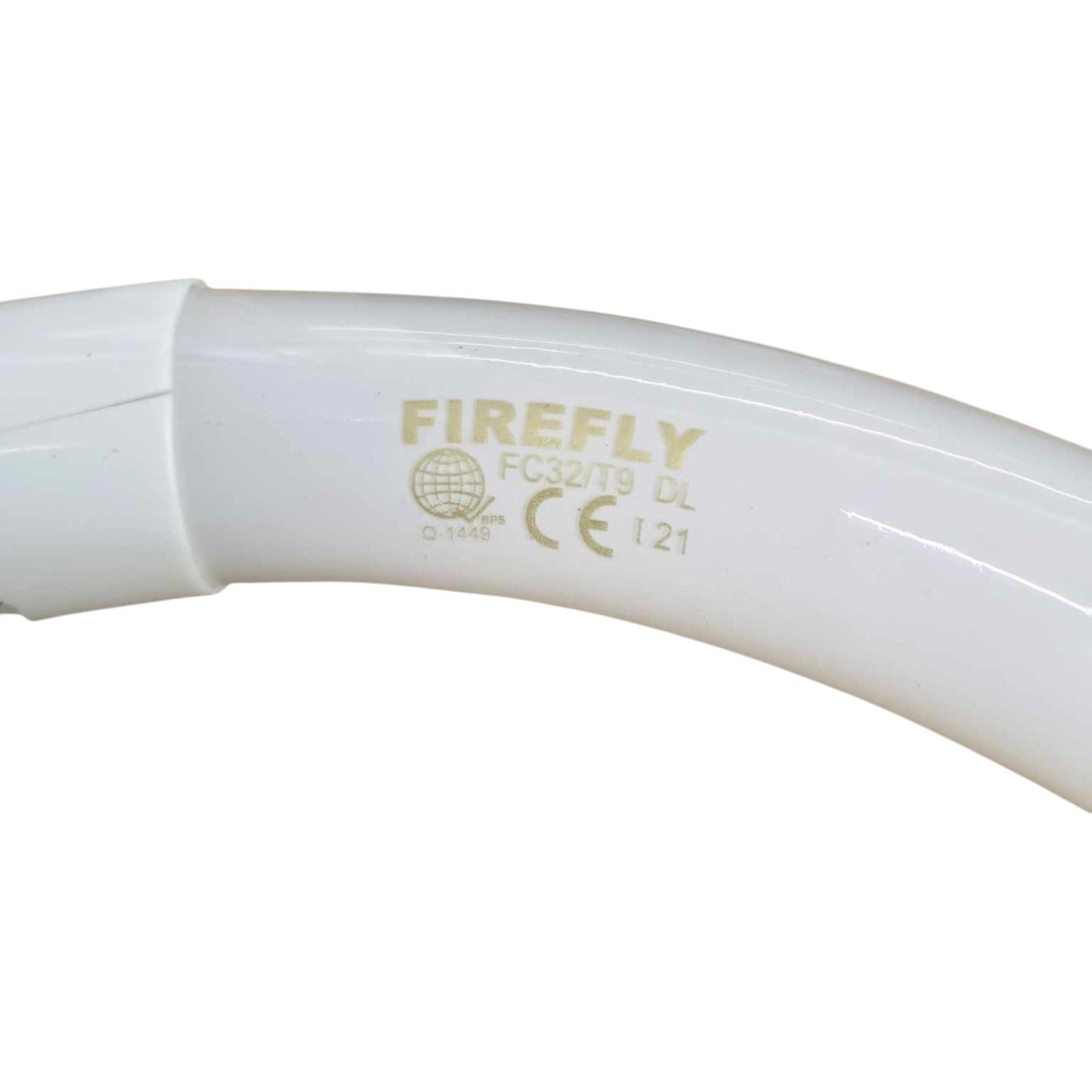 White light bulb with 'Firefly' branding on a white background