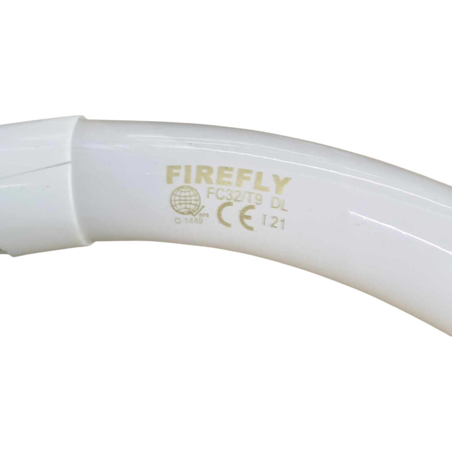 White light bulb with 'Firefly' branding on a white background