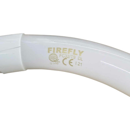 White light bulb with 'Firefly' branding on a white background