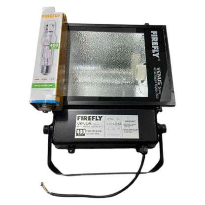 Firefly 400W Metal Halide Flood Light Fixture Set with Bulb 220V Daylight Venus Series FLHI121/S/400/FHIMH400DL/T
