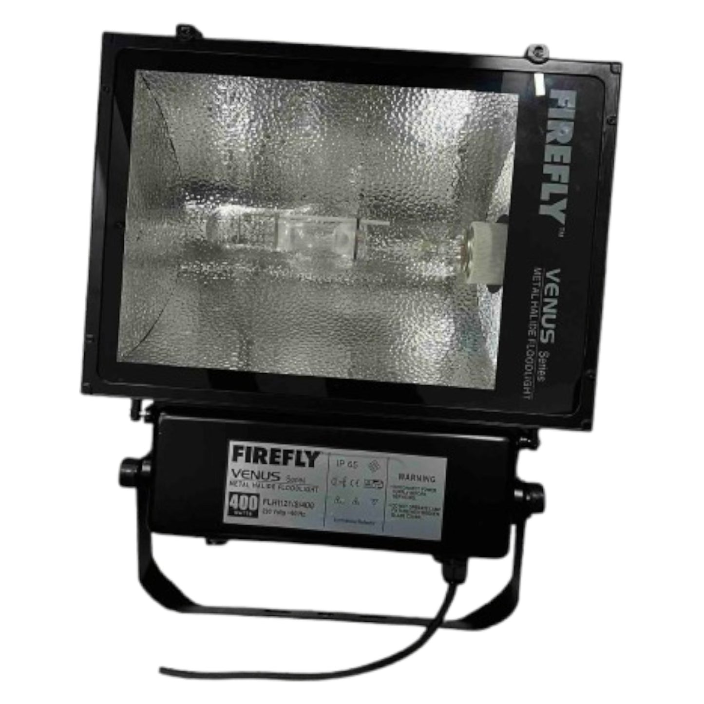 Firefly 400W Metal Halide Flood Light Fixture Set with Bulb 220V Daylight Venus Series FLHI121/S/400/FHIMH400DL/T