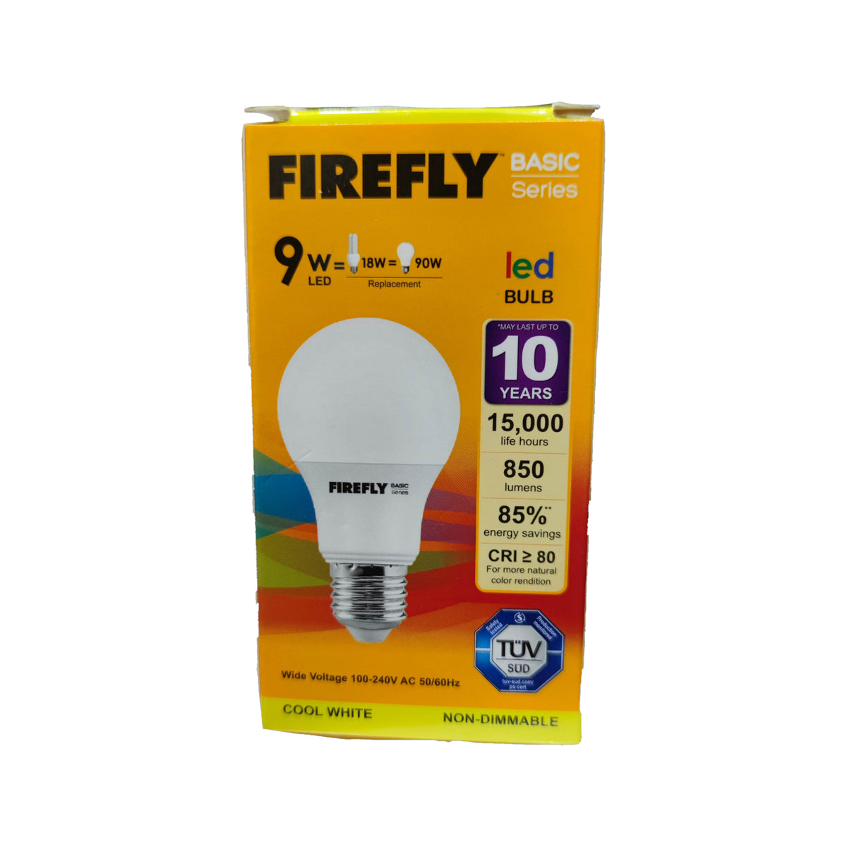 Firefly 9W LED Bulb E27 220V 4000K Cool White