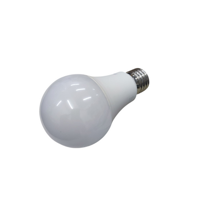 White light bulb on a white background