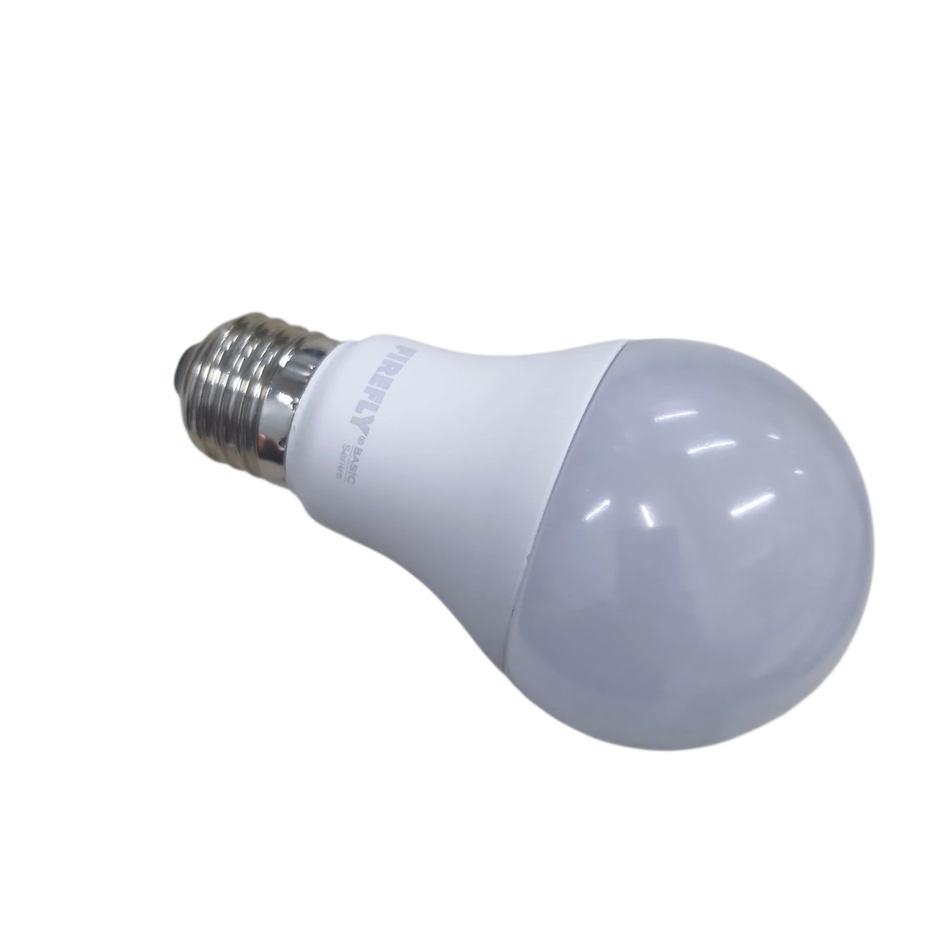LED light bulb on a white background