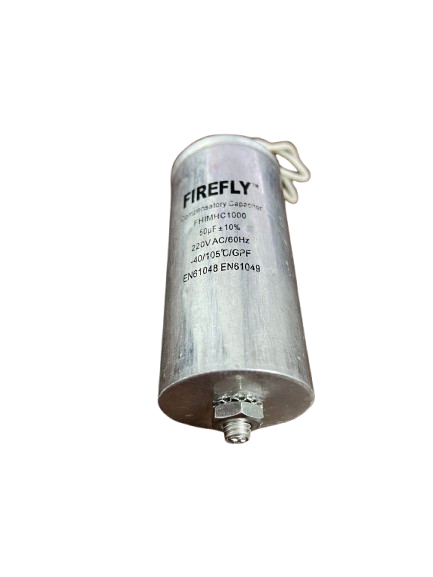 Firefly 1000W capacitor 220V with 50uF rating and aluminum design for electrical circuitry