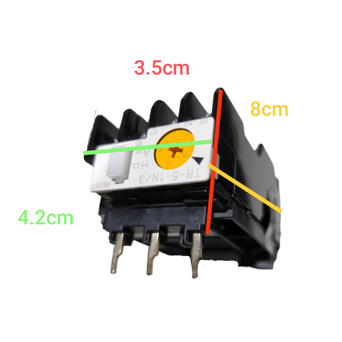 Fuji Overload Relay SC-4-1 and SC-5-1 with clear labeling and dimensions shown in cm