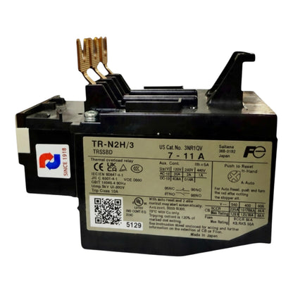 Fuji TR-N2H/3 Thermal Overload Relay for SC-1 and SC-2 4-42A I Electx Electrical Supply