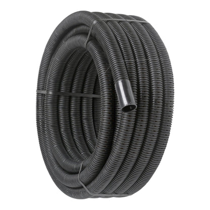 Fujipipes 3/4 Inches HDPE Pipe High Density Polyethylene 25mm PVC Flexible Hose Black Electrical Flexible Conduit for Outdoor 50M / Roll HDPE25/50M