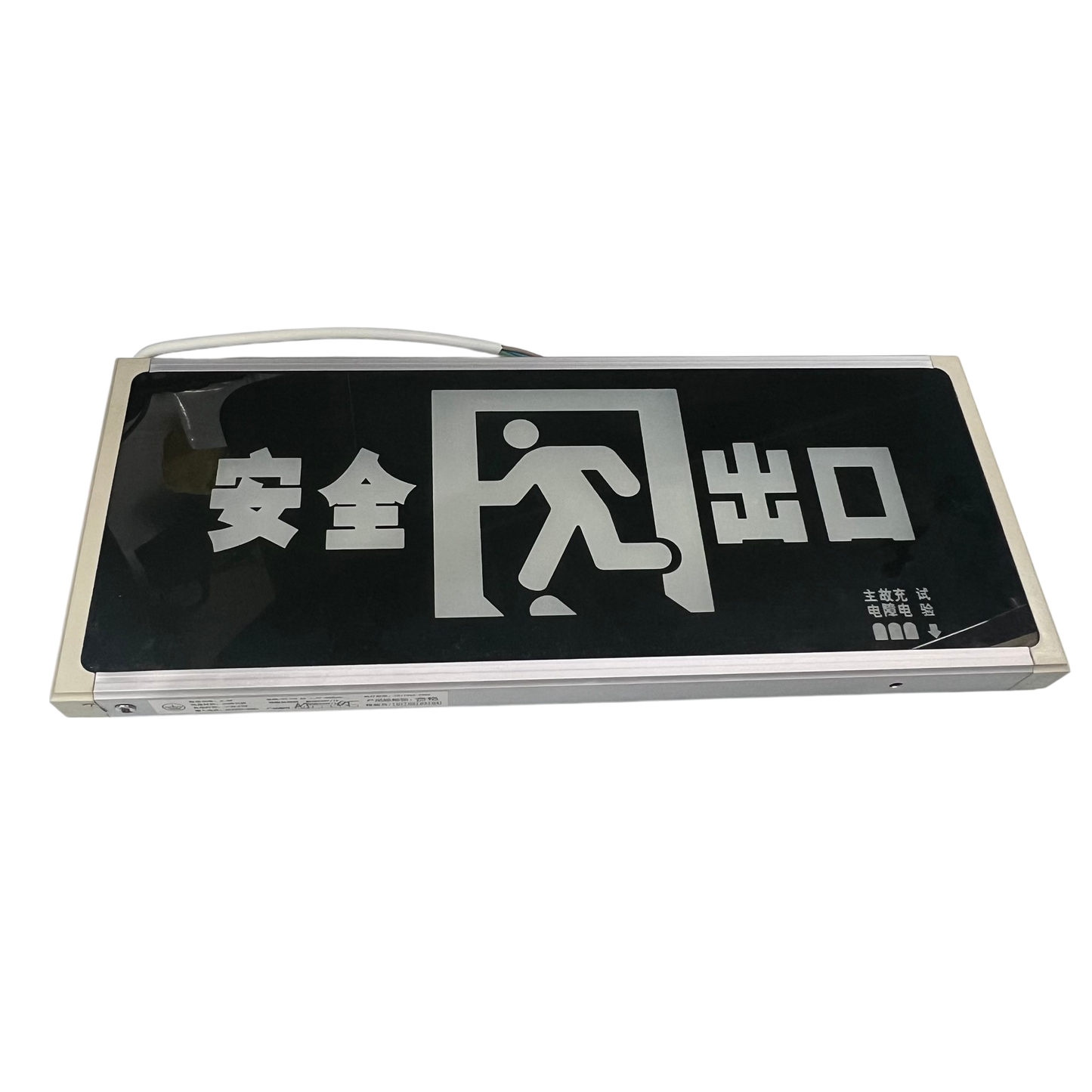 LED Exit Sign Single Face 220V 3W Glass ( Safe Exit) GB17945-2000 (B)SF