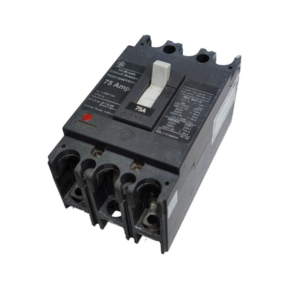 GE 75A 2 Pole 25KAIC 220V Industrial Circuit Breaker MCCB TCD124075