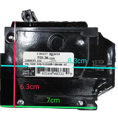GECircuitBreaker40A3Pole_3PhasePlugInBreakerTQL_CircuitBreakersTQL3440Bwithmeasurement