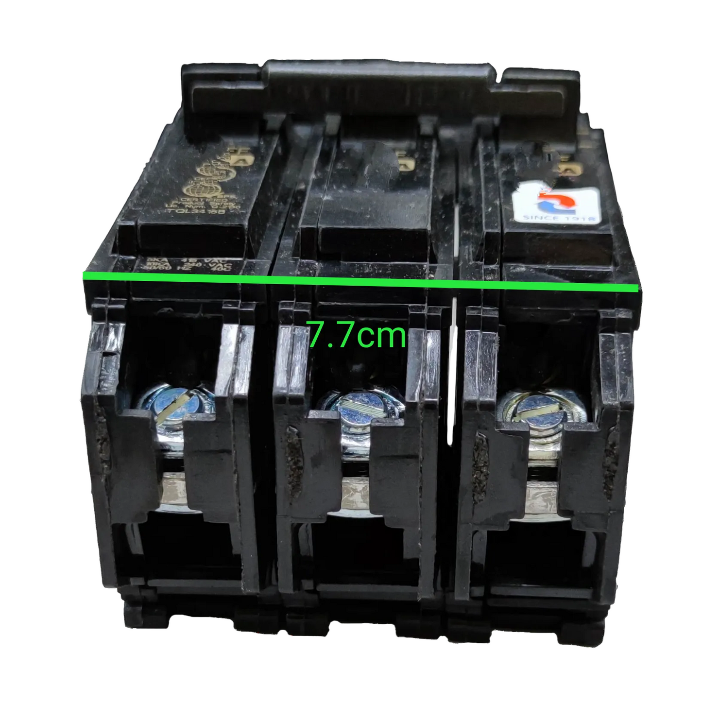 GECircuitBreaker50A3Pole_3PhasePlugInBreakerTQL_CircuitBreakersTQL3450Bwithdimension