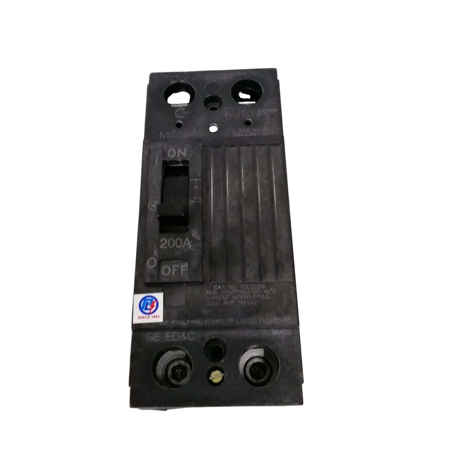 GE 200A Single Phase 2 Pole Circuit Breaker 240V MCCB, ECB, Circuit Breakers TQD22200