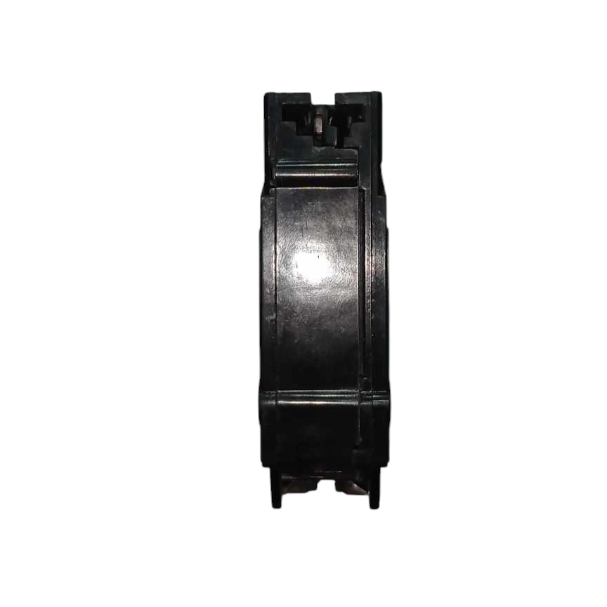 Black metal component on a white background GE 30A 1 Pole 10KAIC 220V Circuit Breaker Plug In TQL1430B for Safety Overload Single Pole Electx ELectrical Supply