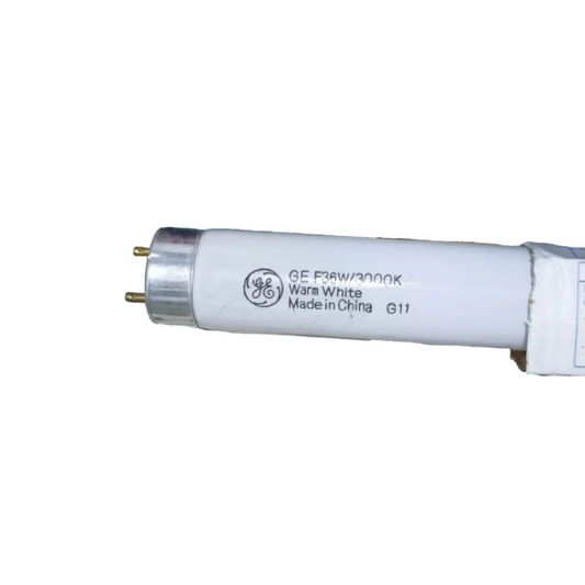 GE 36W T8 Fluorescent Tube 3000K warm white lighting tube with metal end caps