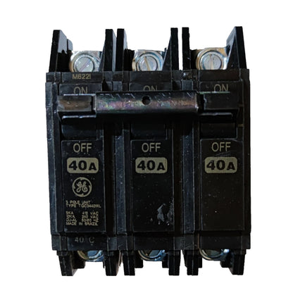 GE 40A 3P 10KAIC 220V Circuit Breaker Three Phase Bolt-on TQC3440WL