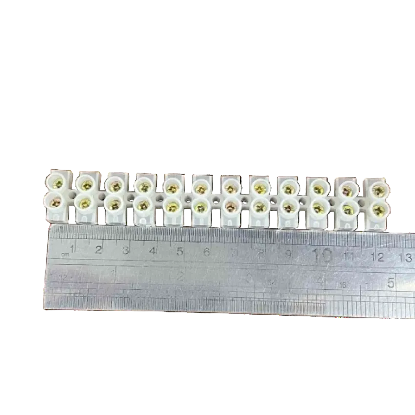 20A 12 Pairs PVC Terminal Block for safe electrical connections and easy wire management