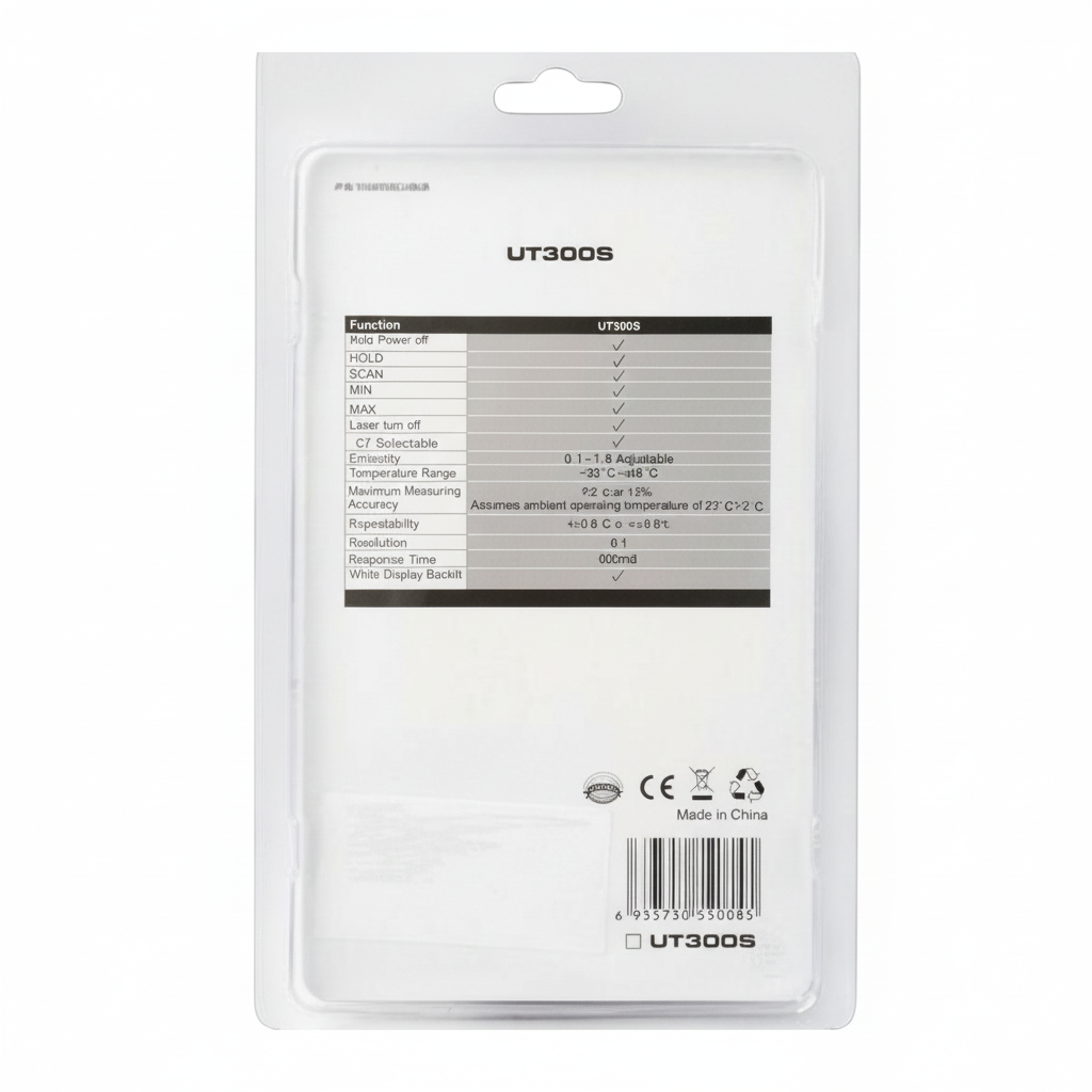 UNI-T Infrared Digital Temperature Tester UT-300S Infrared Thermometers Range -32 to 400 Degrees Celsius