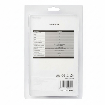 UNI-T Infrared Digital Temperature Tester UT-300S Infrared Thermometers Range -32 to 400 Degrees Celsius