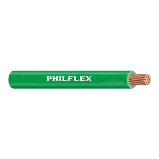 Philflex THW 3.5mm 12/7 150 Meters/Roll PVC Insulated,Flame Retardant  Heat, Oil, and Moisture Resistant Wire 600V 75° Green