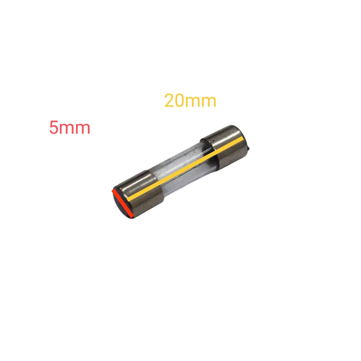Glass Fuse 5mm x 20mm 220V Available in 1A to 30A