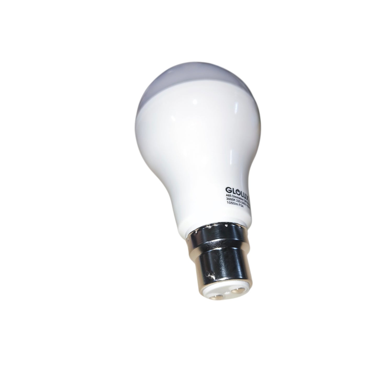 White light bulb with 'Glow' branding on a white background