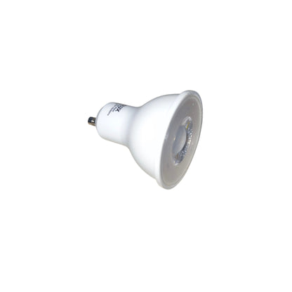 White LED light bulb on a white background