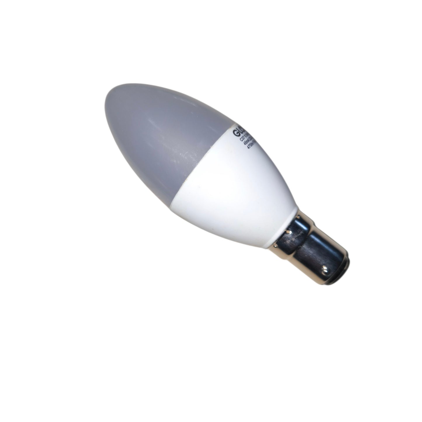 LED light bulb on a white background
