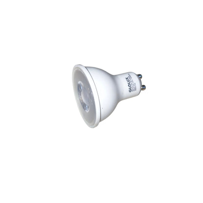 White light bulb on a white background