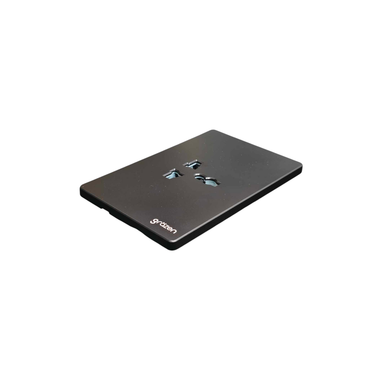 A black rectangular electronic device with three USB-C ports on top, featuring the 'grozen' brand logo near the bottom left corner, set against a plain white background.