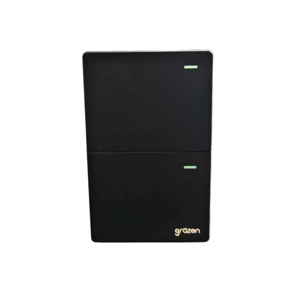 Grazen GW-004 2 Gang 3 Way Switch**

The Grazen 2 Gang 3 Way Switch Model GW-004 in sleek black offers reliable control for your lighting needs. Rated at 16A and 220V, it ensures safe and efficient operation. Its dual gang design allows you to manage two separate circuits from multiple locations, enhancing convenience and flexibility in your home or office. The included plate cover provides a clean, modern finish that complements any interior. 