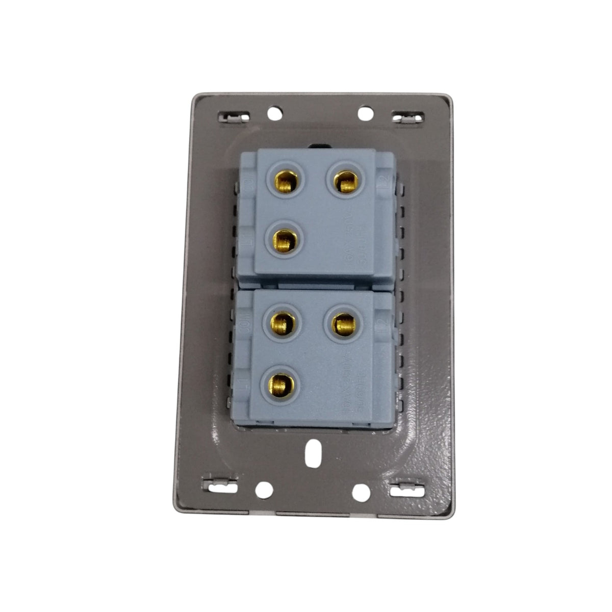 GRAZEN 2 GANG 3 WAY SWITCH 16A 220V WITH PLATE COVER MODEL GW-004 BLACK


