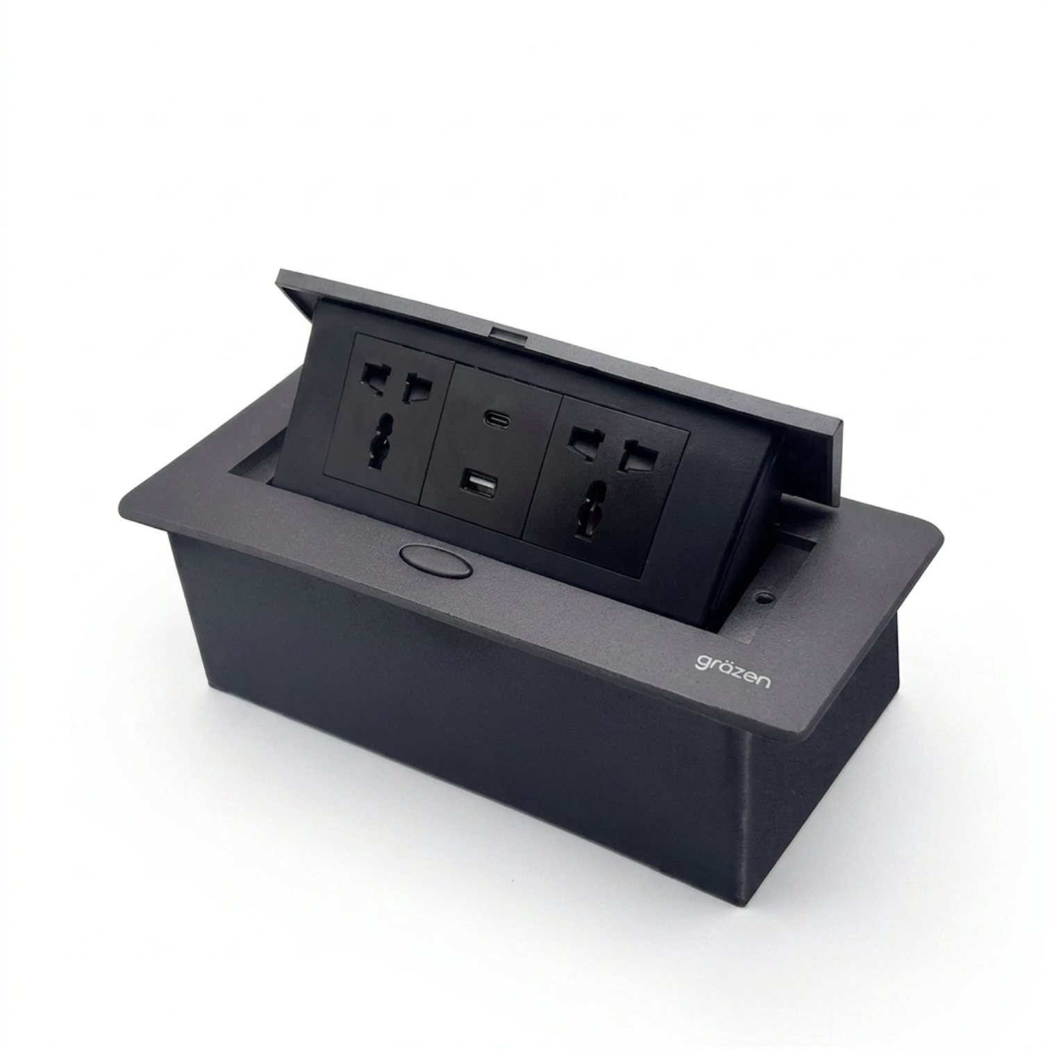 Grazen Aluminum Pop-up Table Outlet 2 Gang Multi-Outlet with Ground 16 ...
