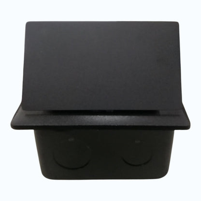 Grazen Black Pop-up Floor Outlet 2 Gang Universal Outlet with Ground 10A 250V