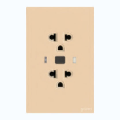 Grazen Duplex GFCI Outlet 20A 250V 6mA sensitivity 11ms response time