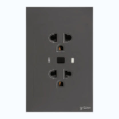 Grazen Duplex GFCI Outlet 20A 250V 6mA sensitivity 11ms response time