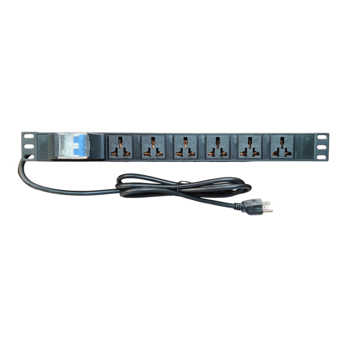 Grippes 6 Gang 32A 250V PDU Universal Outlet Type for Data Cabinet Power Distribution Unit 7000W